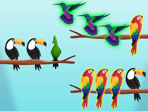 Bird Sort Challenges Game Image Bird Sort Challenges Game
